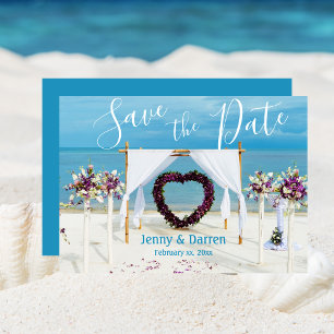 Save The Date Mariage de destination Enregistrer la plage de dat