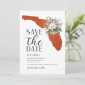 Save The Date Mariage de destination Floride Coucher de soleil o (Debout devant)
