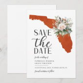 Save The Date Mariage de destination Floride Coucher de soleil o (Devant / Derrière)