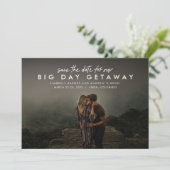 Save The Date Mariage de destination horizontal (Debout devant)