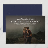Save The Date Mariage de destination horizontal (Devant / Derrière)
