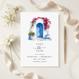 Save The Date Mariage de Destination Moderne Bougainvillea