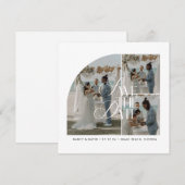 Save The Date Mariage de destination moderne sur la plage avec c (Devant / Derrière)