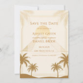 Save The Date Mariage de Destination Pyramides de Gizeh Égypte A (Devant)