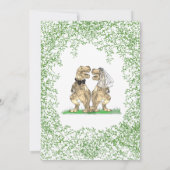 Save The Date Mariage de dinosaures (Dos)
