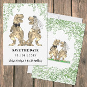 Save The Date Mariage de dinosaures