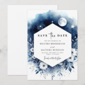 Save The Date Mariage de Earthy Stylish (Devant / Derrière)