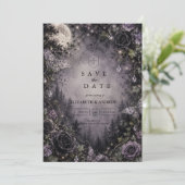 Save The Date Mariage de fée gothique au clair de lune (Debout devant)