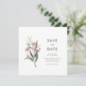 Save The Date Mariage de fleur de gomme originaire d'Australie (Debout devant)