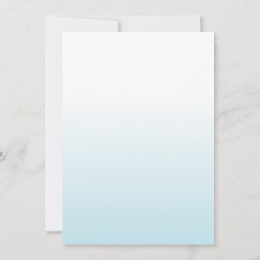 Save The Date Mariage de fleurs bleu foncé (Dos)