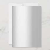 Save The Date Mariage de fleurs de lavande d'argent enregistrer  (Dos)