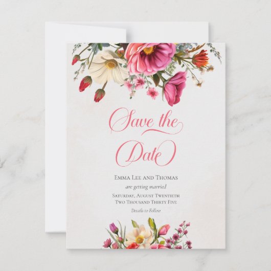 Save The Date Mariage de flou (Devant)