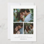 Save The Date Mariage de forêt de pins rustiques (Dos)