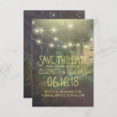 Save The Date Mariage de forêt enchantée Enregistrer la date (Devant / Derrière)