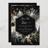 Save The Date Mariage de forêt enchantée personnalisé (Devant / Derrière)