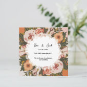 Save The Date Mariage de forme aquarelle abstraite (Debout devant)