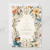 Save The Date Mariage de fougères florales (Devant)