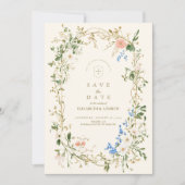 Save The Date Mariage de fougères vertes (Devant)