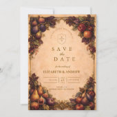 Save The Date Mariage de fruits de récolte d'automne (Devant)