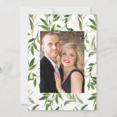 Save The Date Mariage de grange rustique avec verdure à l'aquare (Dos)