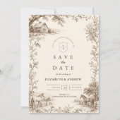 Save The Date Mariage de grange rustique vintage (Devant)