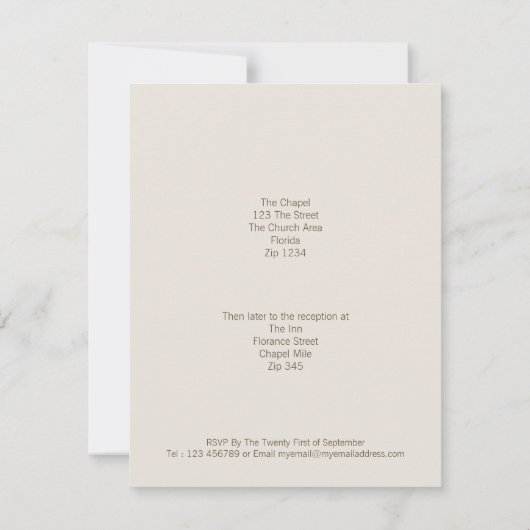 Save The Date Mariage de hibl (Dos)