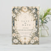 Save The Date Mariage de jardin céleste romantique (Debout devant)