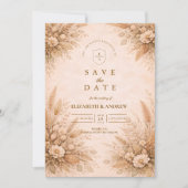 Save The Date Mariage de jardin classique d'automne (Devant)