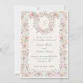 Save The Date Mariage de jardin de chalet fleuri (Devant)