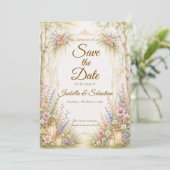Save The Date Mariage de Jardin Enchanté (Debout devant)