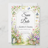Save The Date Mariage de Jardin Enchanté (Devant)