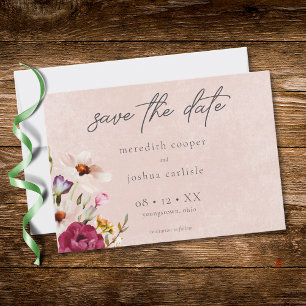 Save The Date Mariage de jardin floral romantique en bordeaux