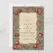 Save The Date Mariage de Jardin Grenade Vintage (Devant)