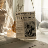 Save The Date Mariage de journal photo unique