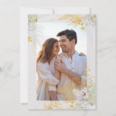 Save The Date mariage de la couronne botanique romantique (Dos)