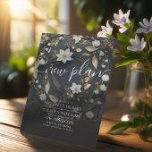 Save The Date Mariage de la couronne d'or blanc noir