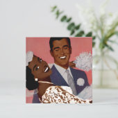 Save The Date Mariage de la mariée noire (Debout devant)