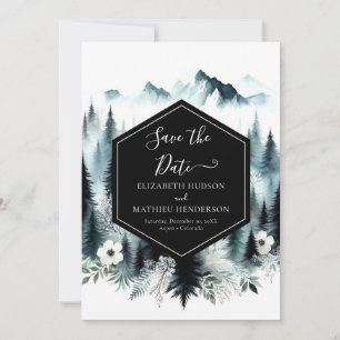 Save The Date Mariage de la montagne Boho modifiable