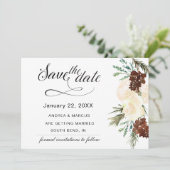 Save The Date Mariage de la Pinery d'hiver Enregistrer la date (Debout devant)