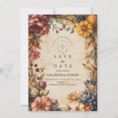 Save The Date Mariage de la récolte de citrouille épicée (Devant)