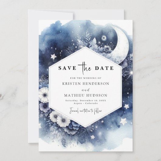 Save The Date Mariage de la Terre moderne (Devant)