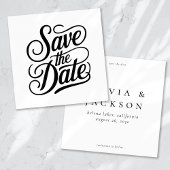 Save The Date Mariage de la typographie calligraphie