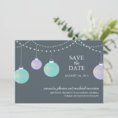 Save The Date Mariage de lanternes papier Enregistrer la date (Debout devant)