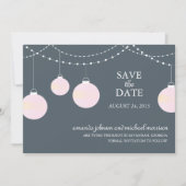 Save The Date Mariage de lanternes papier Enregistrer la date (Devant)