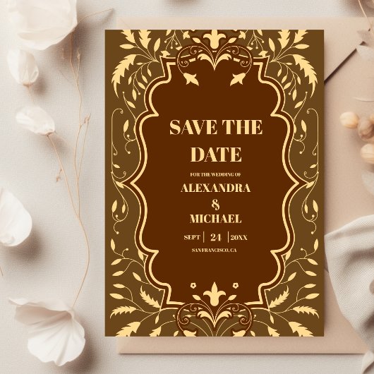 Save The Date Mariage de livres vintage