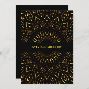 Save The Date Mariage de luxe traditionnel Art déco