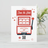 Save The Date Mariage de machine à sous Las Vegas Destination Ca (Debout devant)
