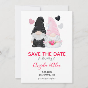 Save The Date Mariage de mariée et de mariée rose mignonne