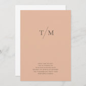 Save The Date Mariage de mélange et de combinaison simple Monogr (Devant / Derrière)