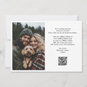 Save The Date Mariage de mes humains 2 Photos QR Code (Dos)